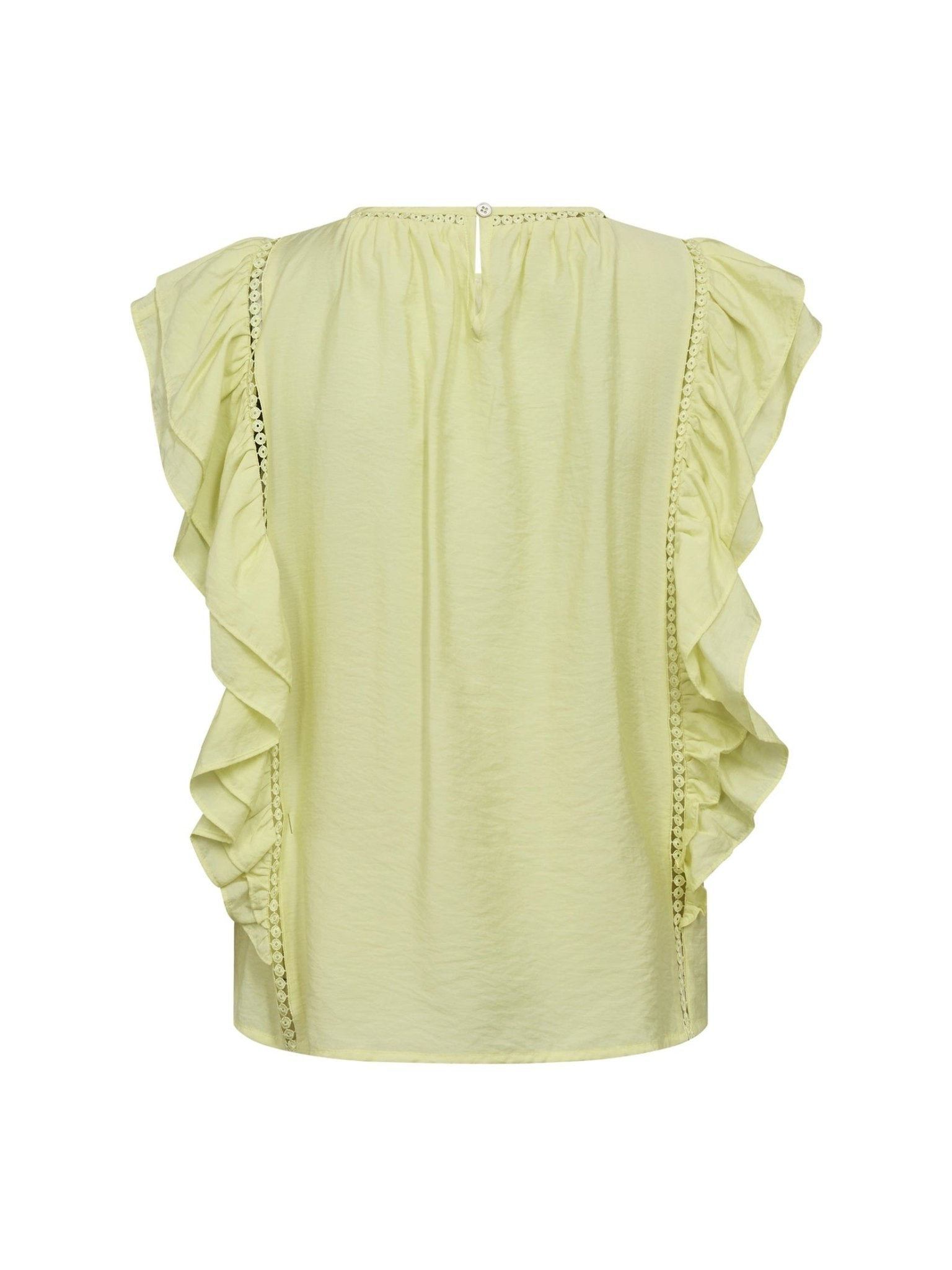 CallumCC Frill Pintuck Top - Citrus - Co'couture