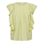 CallumCC Frill Pintuck Top - Citrus - Co'couture
