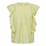 CallumCC Frill Pintuck Top - Citrus - Co'couture