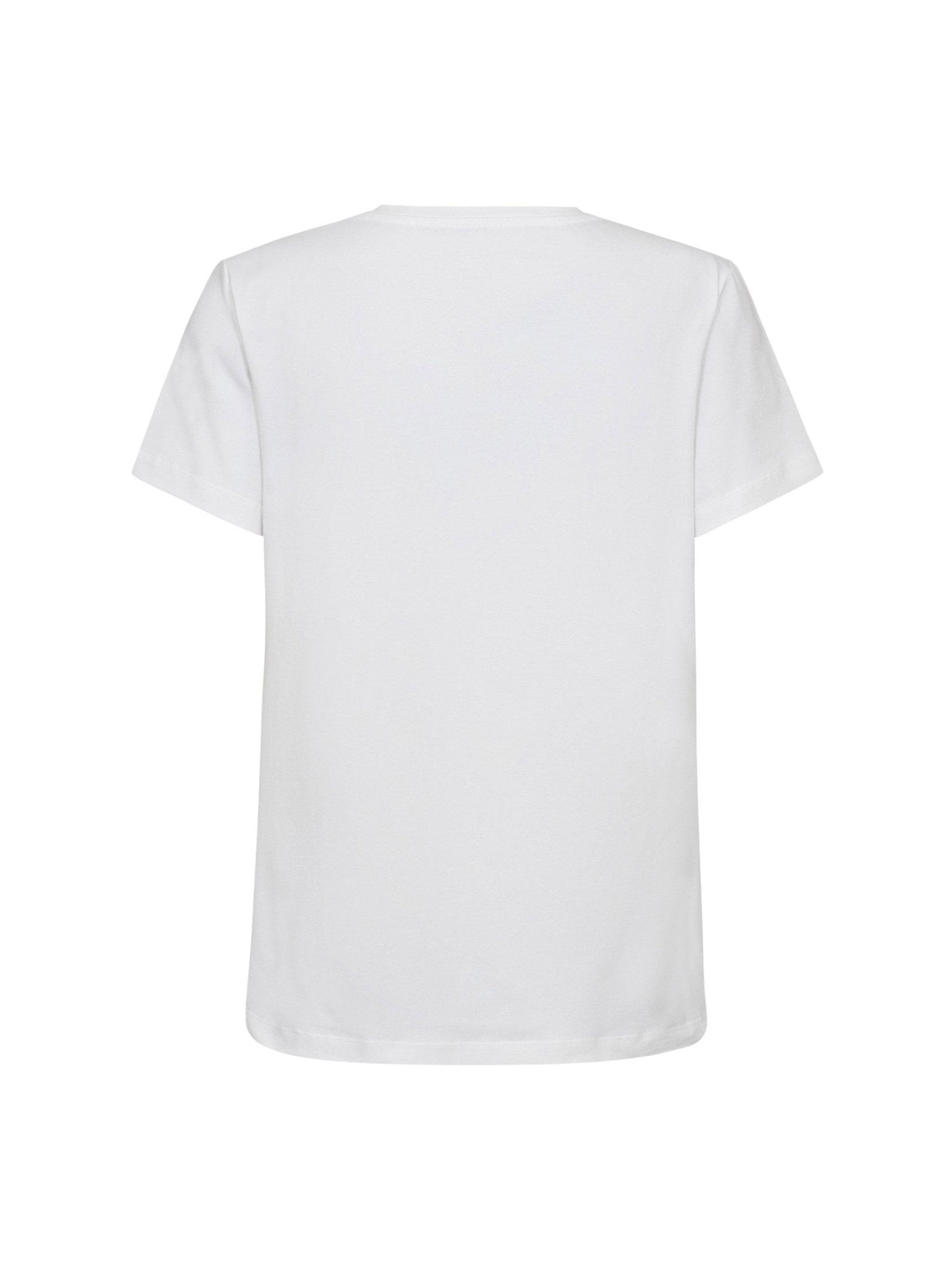Co'coutureCC Foil Tee - White - Plum - Co'couture