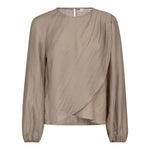 ConnyCC Drape Blouse - Mink - Co'couture