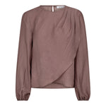 ConnyCC Drape Blouse - Old Rose - Co'couture