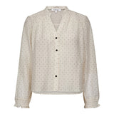 DallyCC Dot V - Shirt - Off white - Co'couture