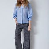 DallyCC Dot V - Shirt - Pale Blue - Co'couture