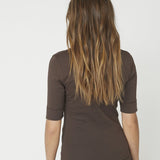GrannyCC Embroidery SS Tee - Mocca - Co'couture