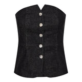 HelimaCC Corsage Top - Black - Co'couture