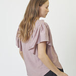 HeraCC SS Frill Top - Old Rose - Co'couture