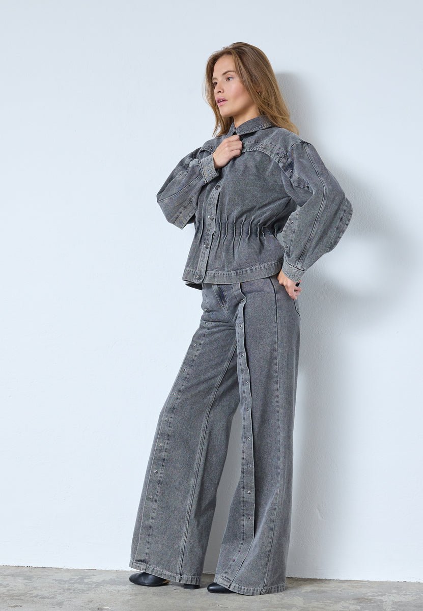 KellanCC Button LL Jeans - Mid Grey - Co'couture