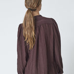 KesiCC Lace Shirt - Dark Brown - Co'couture
