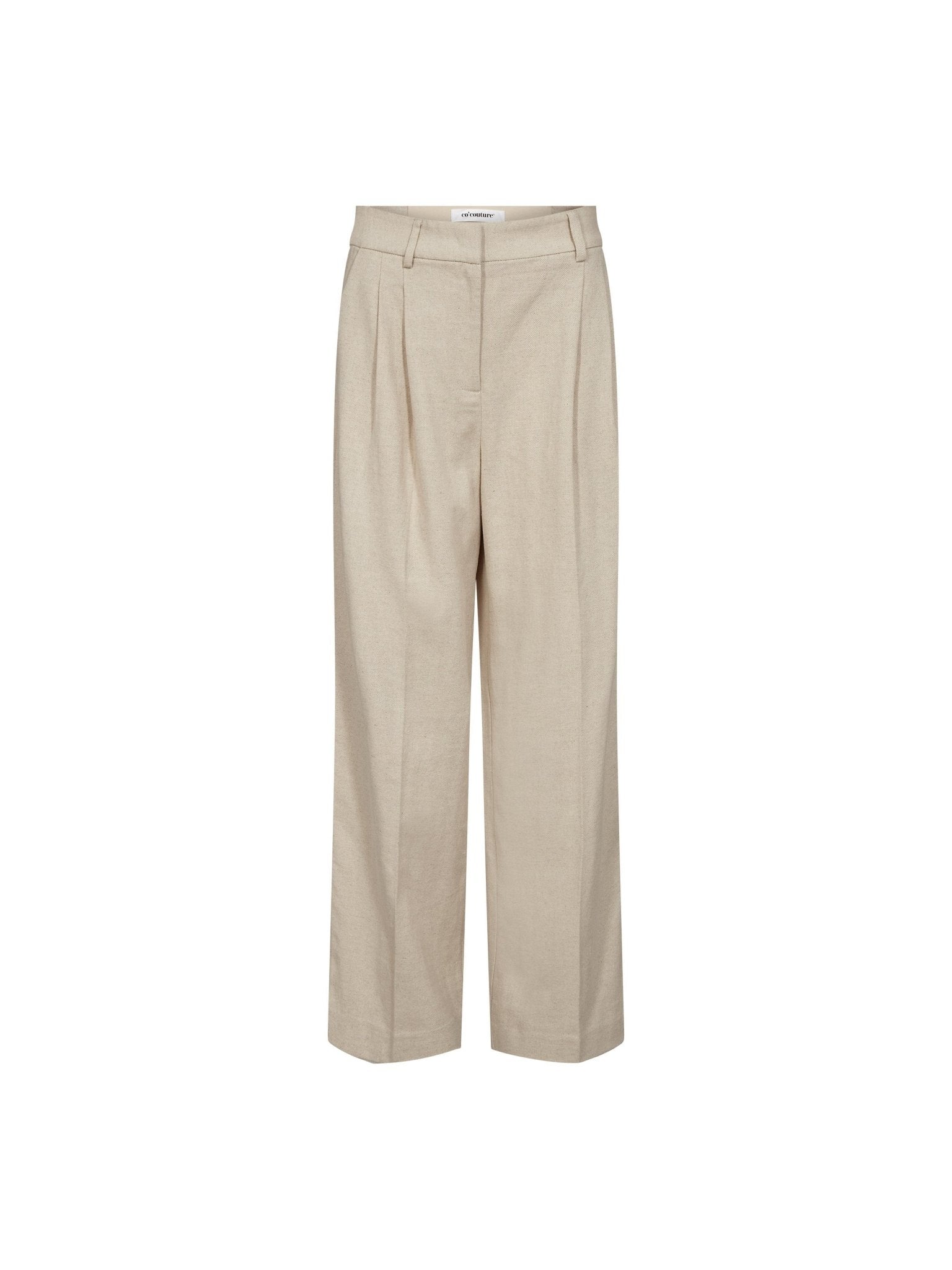 LeenaCC Linen Pleat LL Pant - Bone - Co'couture