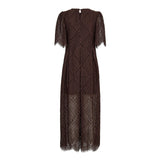 LetiCC Lace Maxi Dress - Dark Brown - Co'couture