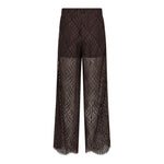 LetiCC Lace Panel LL Pant - Dark Brown - Co'couture