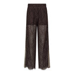 LetiCC Lace Panel LL Pant - Dark Brown - Co'couture