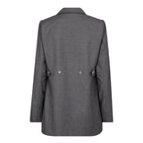 LiamCC Fitted Blazer - Mid Grey - Co'couture