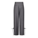 LiamCC String Pleat LL Pant - Mid Grey - Co'couture