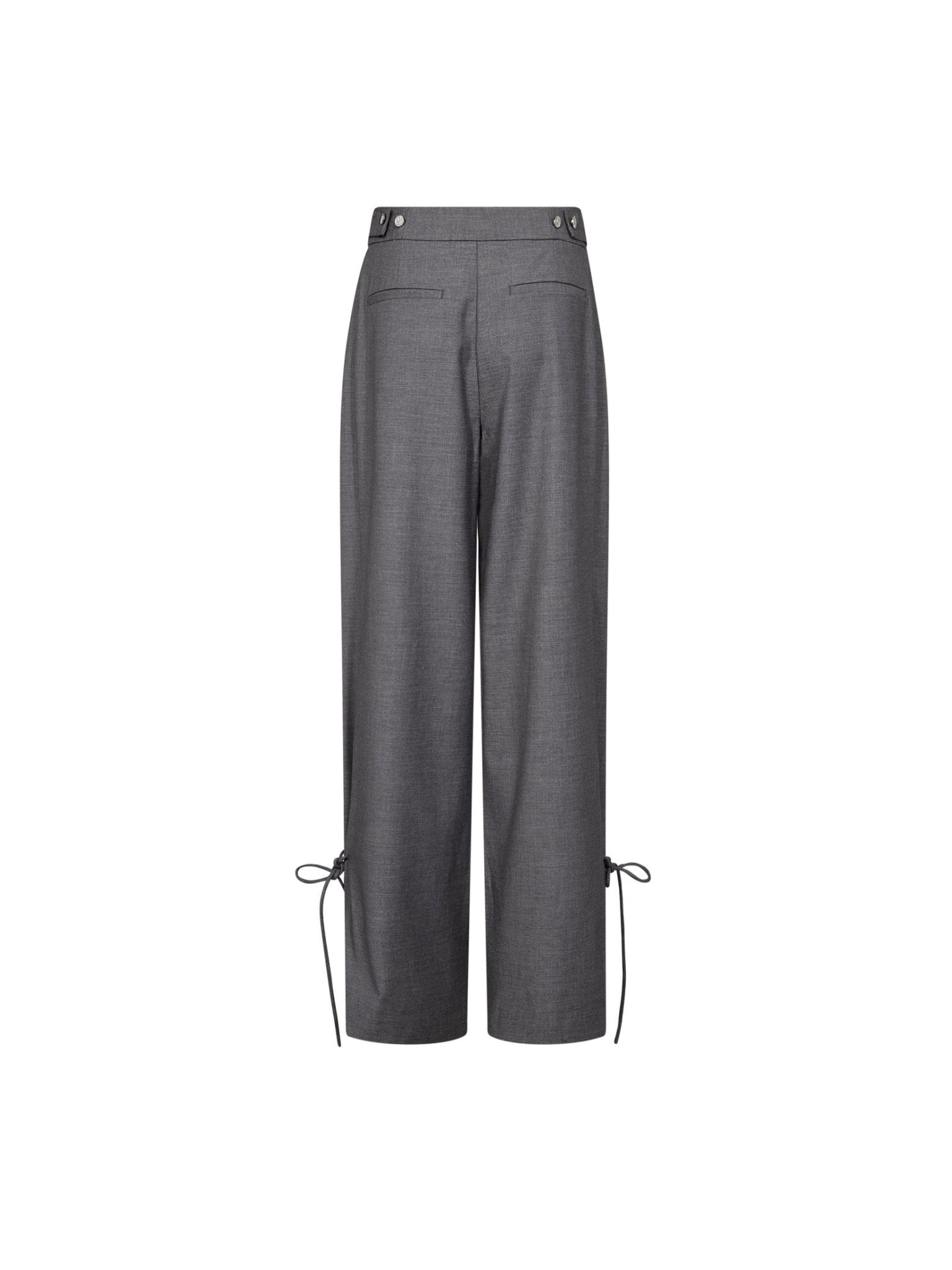 LiamCC String Pleat Pant - Mid Grey - Co'couture