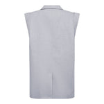 LisaCC Linen Wing Vest - Light blue - Co'couture