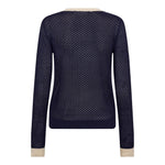 LueCC Pointelle Cardigan - Navy - Co'couture