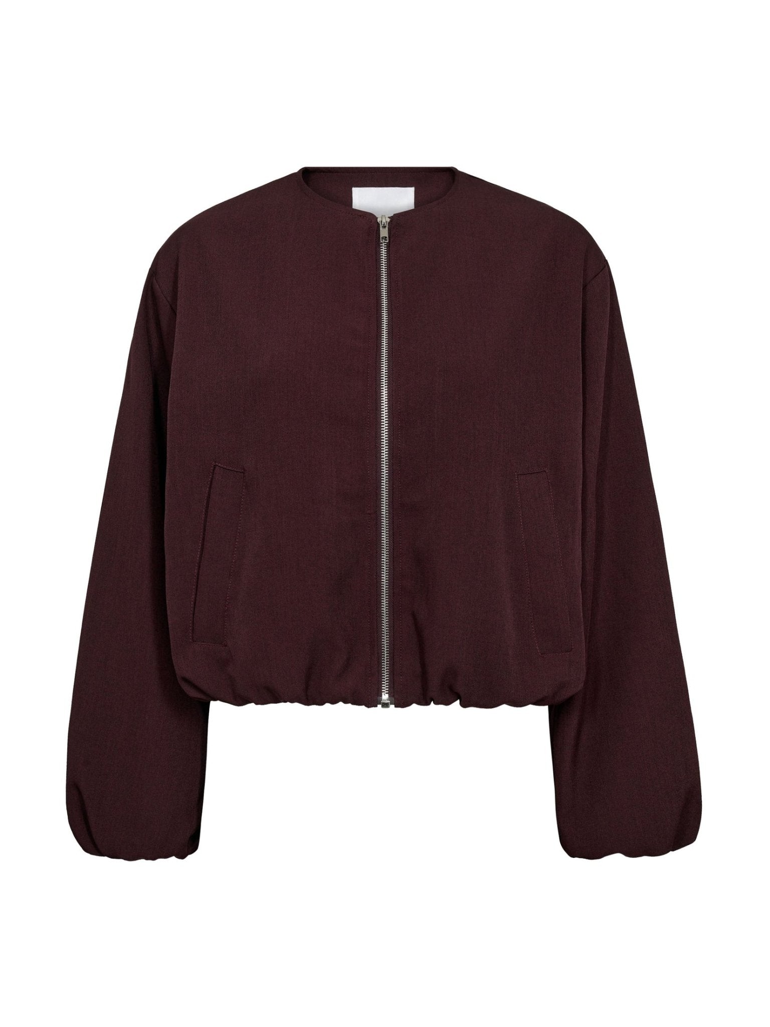 LunaCC Balloon Zip Jacket - Winered - Co'couture