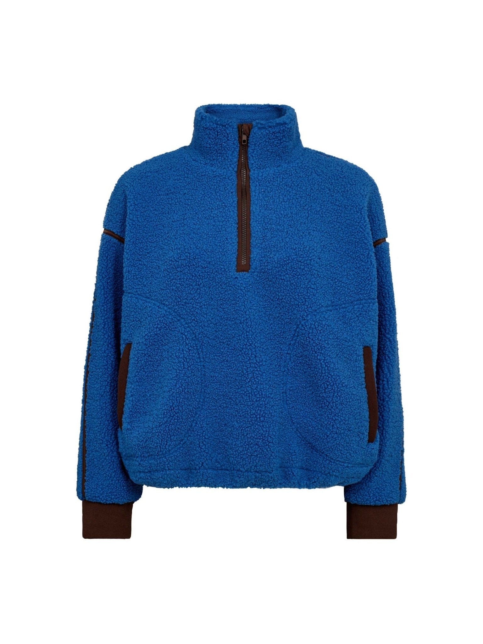 MadinCC Fleece Anorak - New Blue - Co'couture