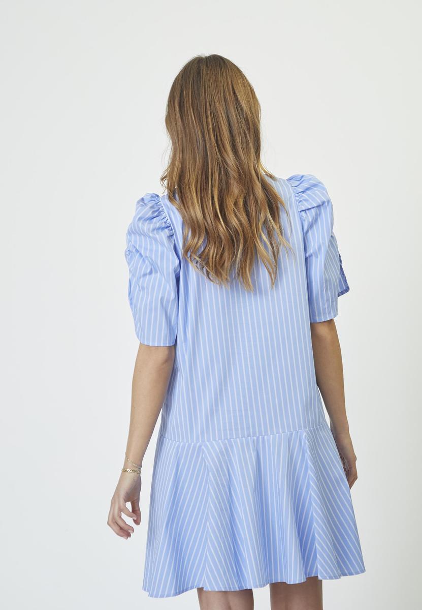 MicaCC Stripe SS Shirt Dress - Pale Blue - Co'couture