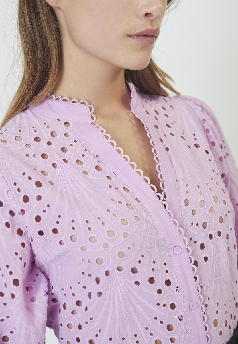 NayaCC Anglaise SS Shirt - Orchid - Co'couture