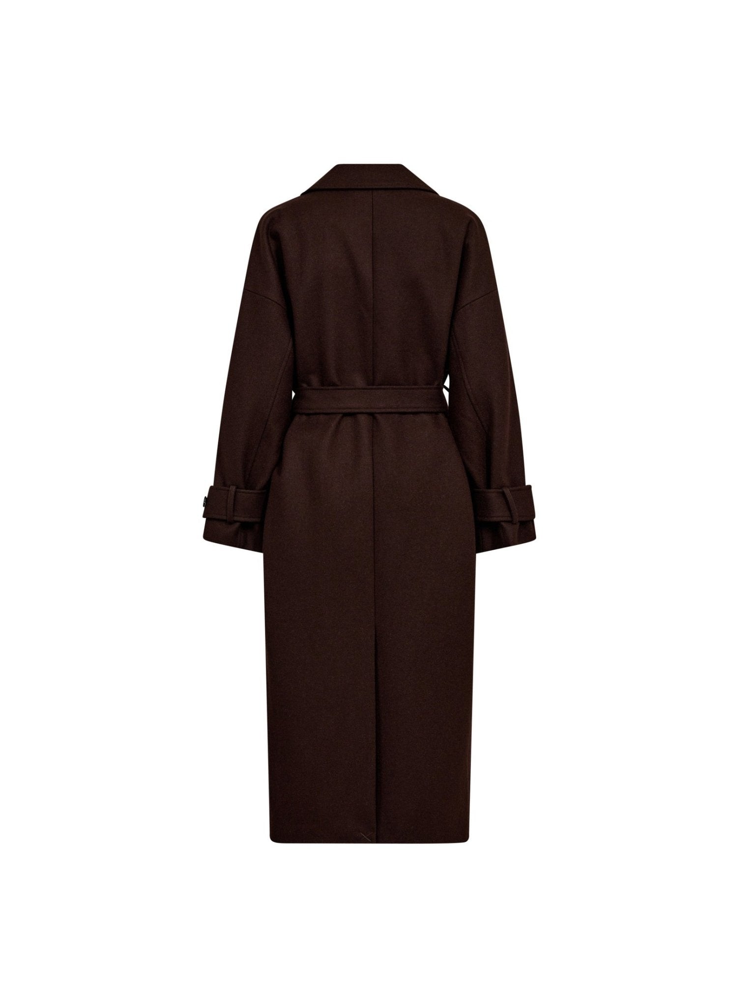 New ClaraCC Raglan Coat - Dark Brown - Co'couture