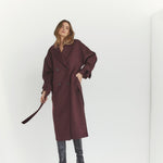 New ClaraCC Raglan Coat - Winered - Co'couture
