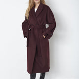 New ClaraCC Raglan Coat - Winered - Co'couture