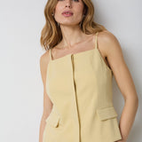 NilanCC Tailored Top - PaleYellow - Co'couture