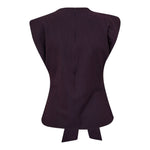 NolanCC Pleat Top - Plum - Co'couture