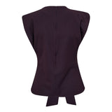 NolanCC Pleat Top - Plum - Co'couture