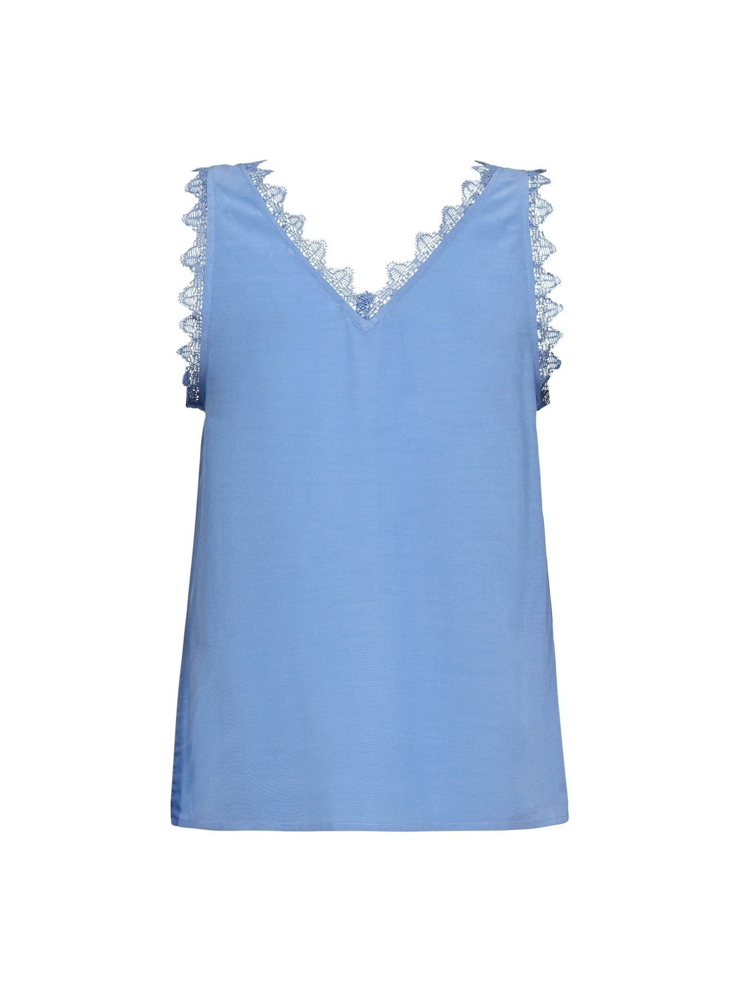 PerinCC Lace Singlet - Blue - Co'couture