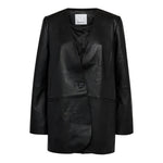 PhoebeCC Clean Leather Blazer - Black - Co'couture