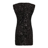 RoslynCC Sequin Dress - Black - Co'couture
