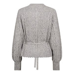 RowCC Cable Tie Cardigan - Pale Grey - Co'couture