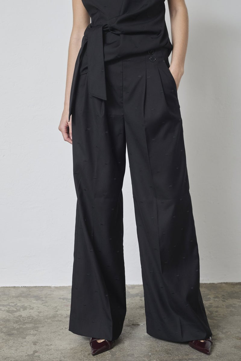 SagaCC Pleat Pant - Black - Co'couture
