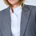 SagaCC Single Blazer - Mid Grey - Co'couture