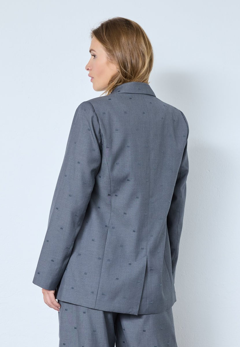 SagaCC Single Blazer - Mid Grey - Co'couture