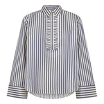 SamsonCC Stripe Frill Shirt - Navy - Co'couture