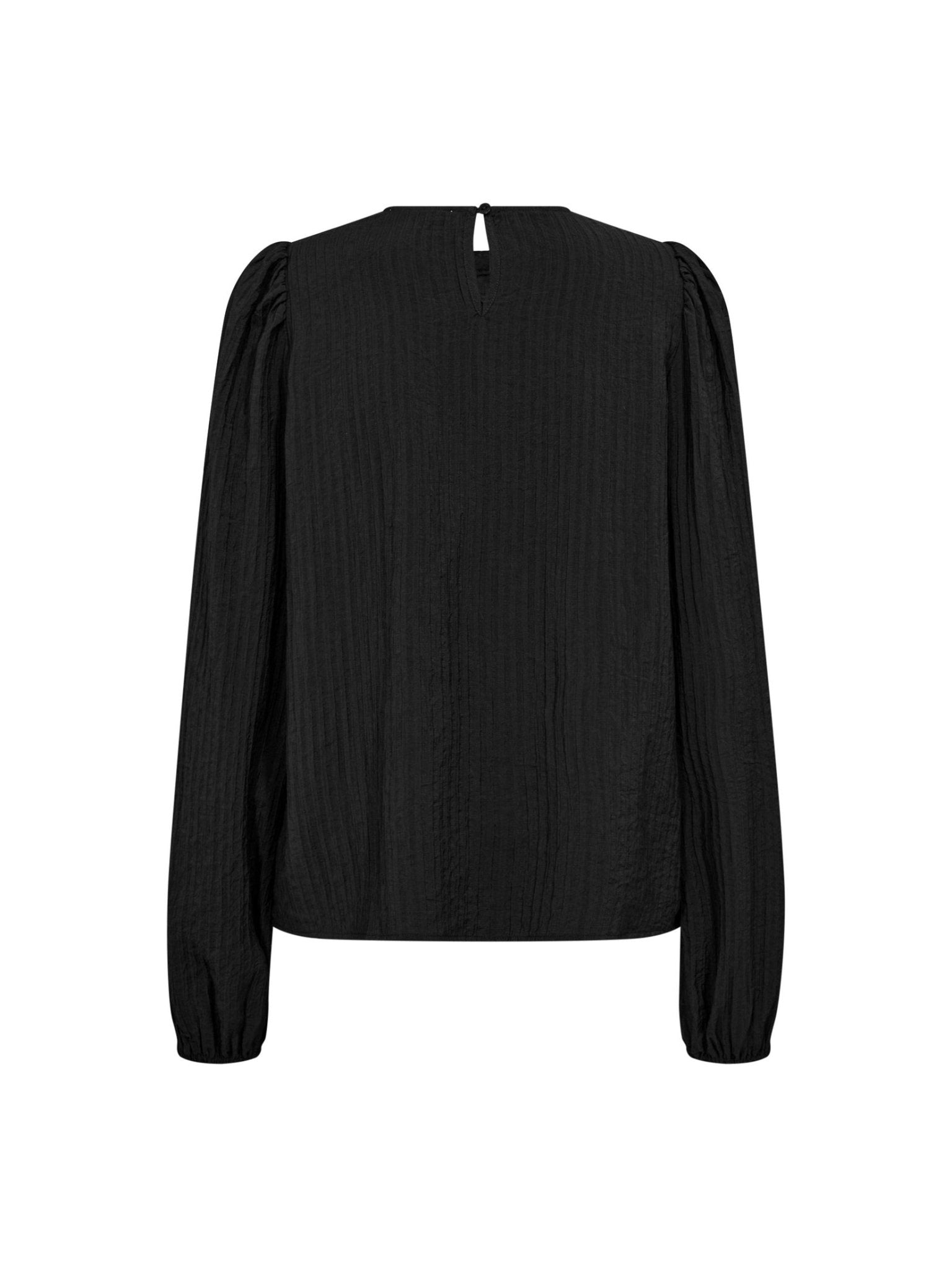 ShinaCC Pintuck Blouse - Black - Co'couture