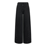 SifCC Eyelet Wide Jeans - Black - Co'couture