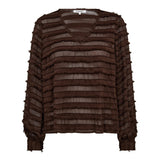 SivaCC V - Blouse - Dark Brown - Co'couture