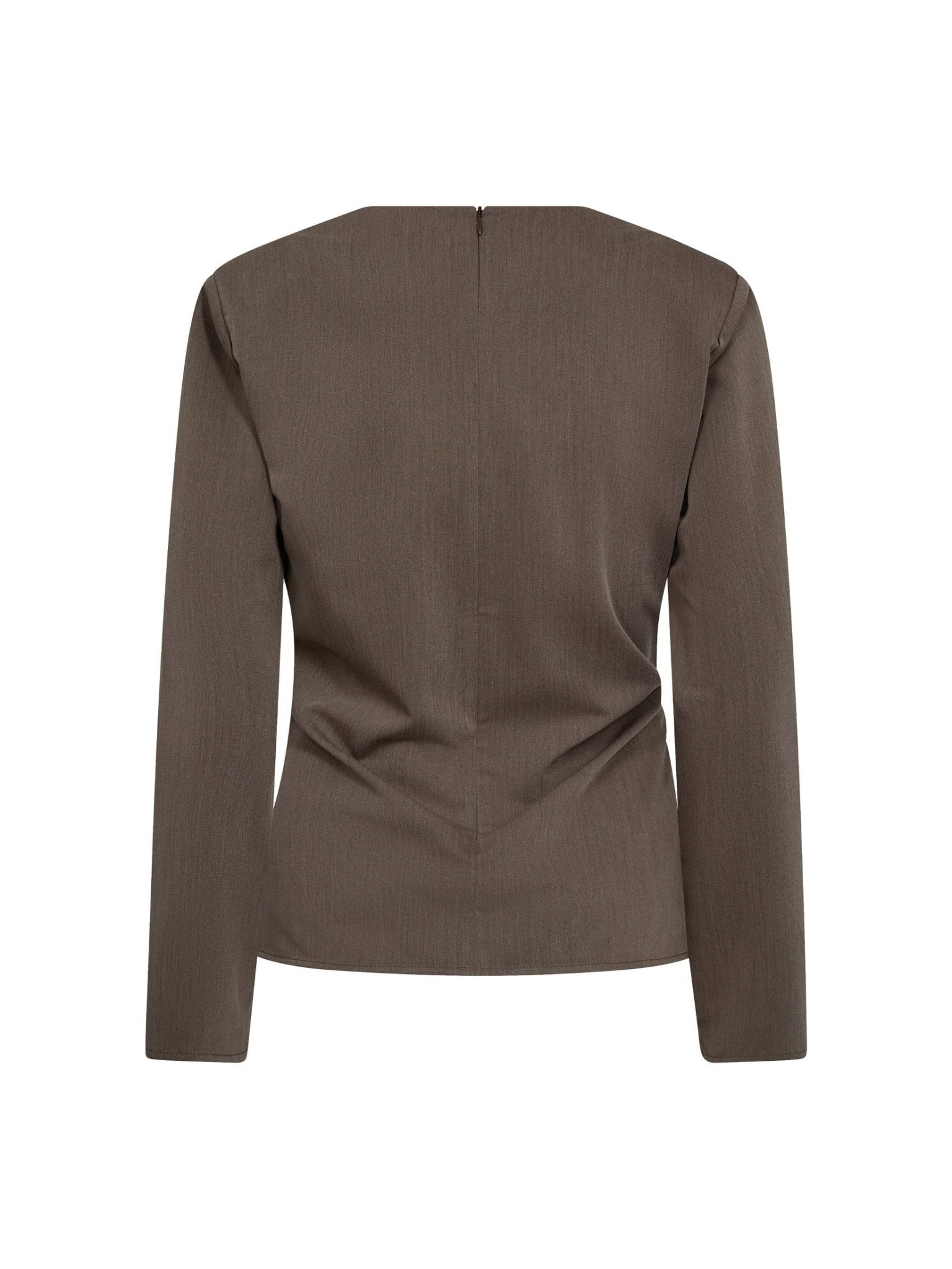 TengaCC Pleat Blouse - Walnut - Co'couture