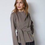 TengaCC Pleat Blouse - Walnut - Co'couture