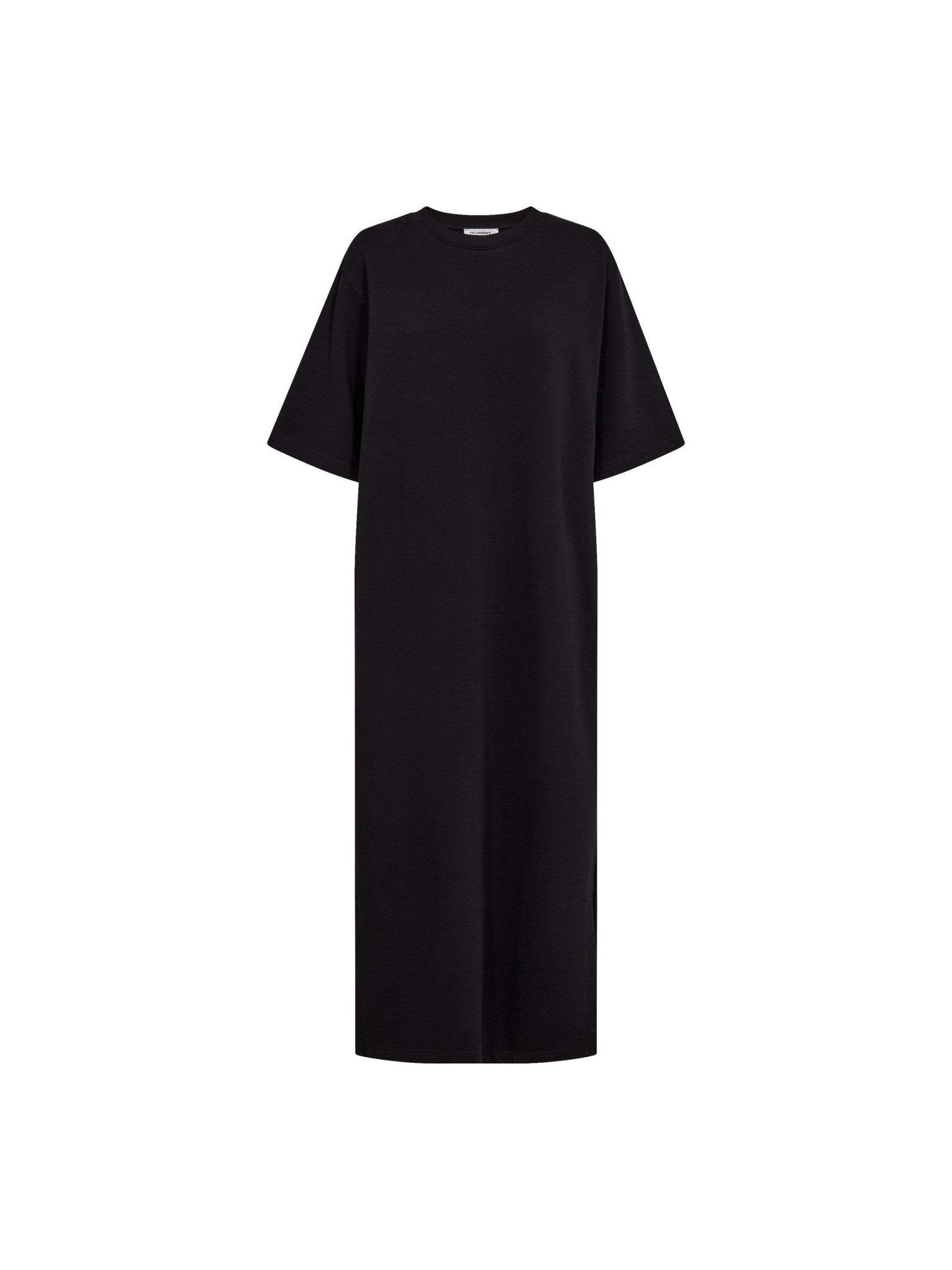 TennaCC Sweat SS Dress - Black - Co'couture