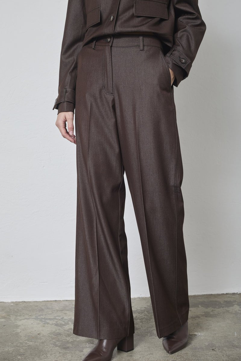 TerryCC Denim Pant - Dark Brown - Co'couture