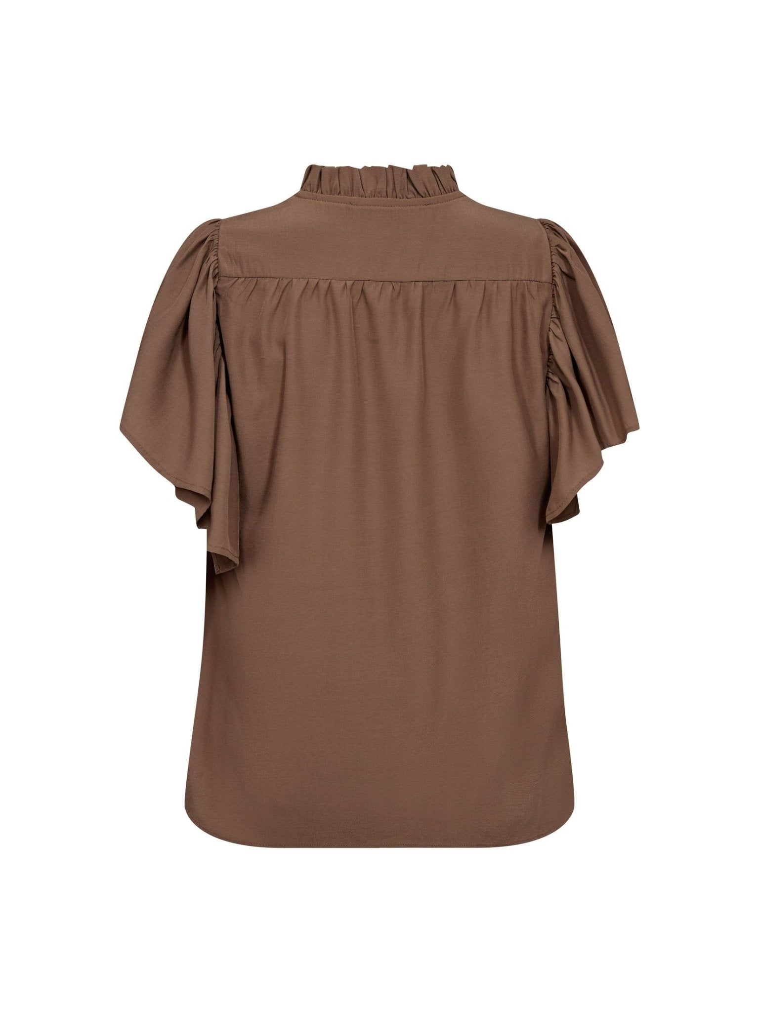 ToraCC Frill V - top - Walnut - Co'couture