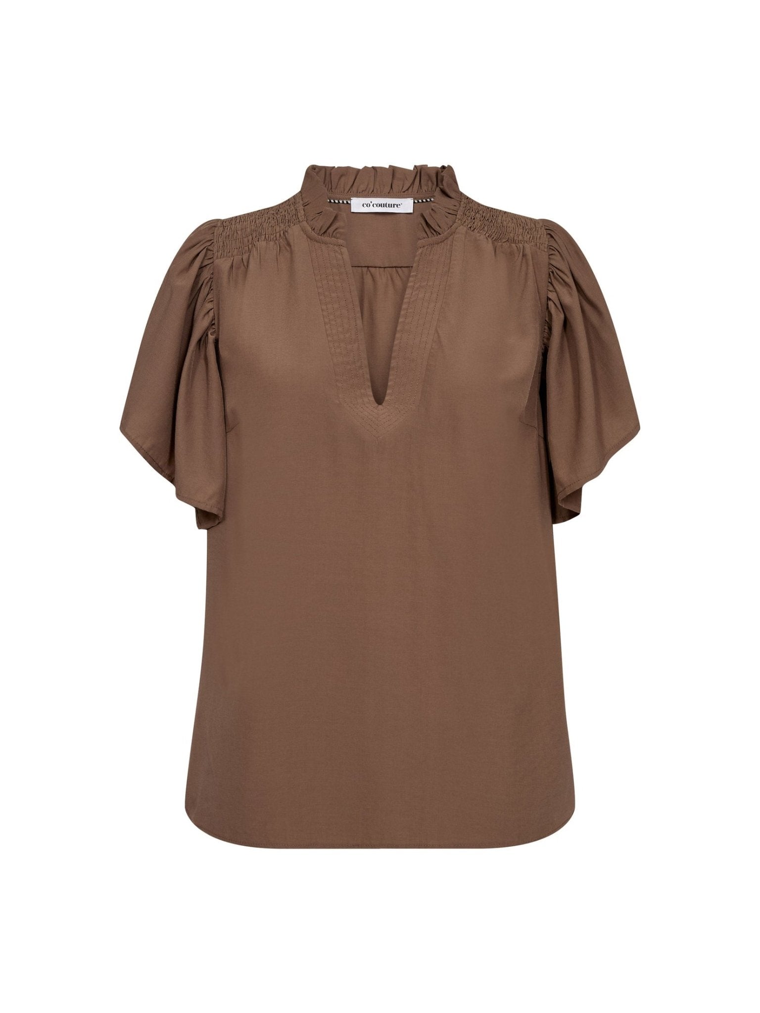 ToraCC Frill V - top - Walnut - Co'couture