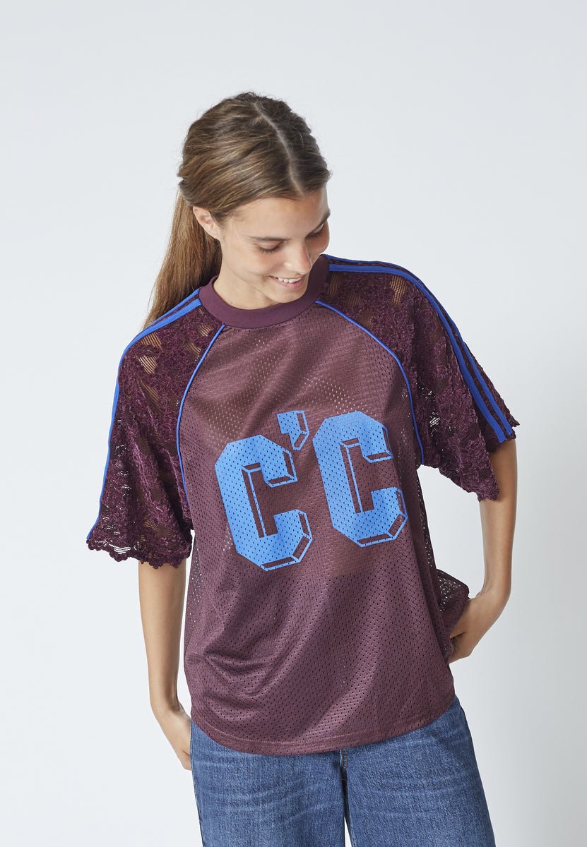 TreyCC Lace Tee - New Blue - Co'couture